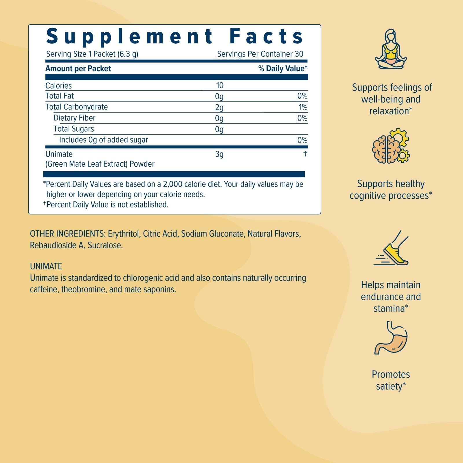 Unicity UNIMATE (Lemon Ginger, 30 Pouches) Unicity Au supplements