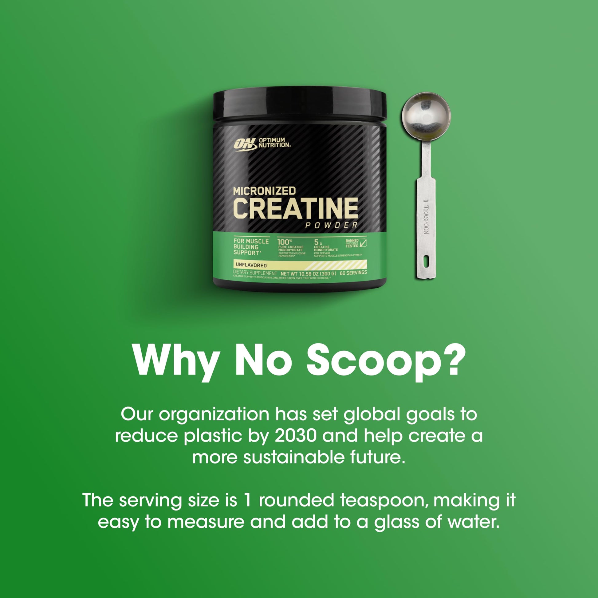 Optimum Nutrition Micronized Creatine Monohydrate Powder, Unflavored, 60 Servings, 300 Grams Optimum Nutrition Au supplements