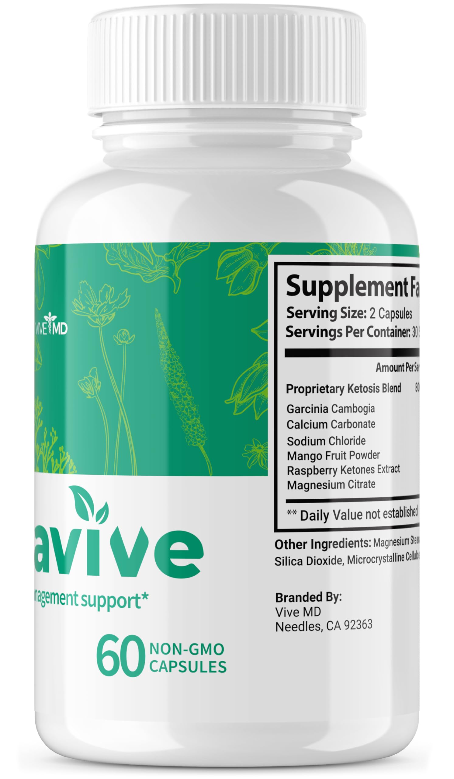 VIVE MD Puravive Premium Weight Management Capsules - Advanced Formula with 60 Non VIVE MD Au supplements