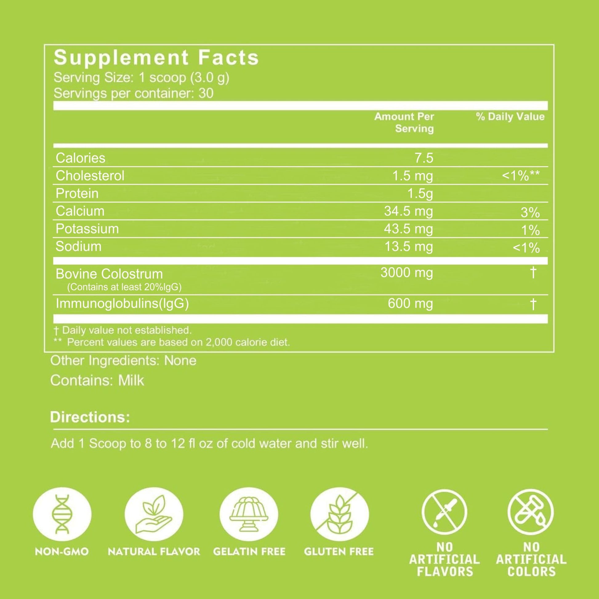 VITINITY Grass Fed Bovine Colostrum Powder for Humans 3000 mg - Natural IgG Colostrum Supplement Gut Health, Immune Support, Muscle Recovery, Wellness | Pure Colostrum Superfood,Unflavored 2 Pack VITINITY Au supplements