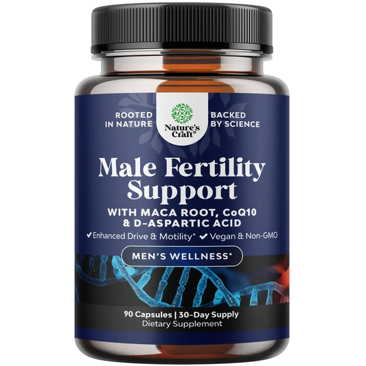 Pre Conception Male Fertility Supplement - Semen Volume Booster with CoQ10, Maca Root, Natures CraftAU supplements