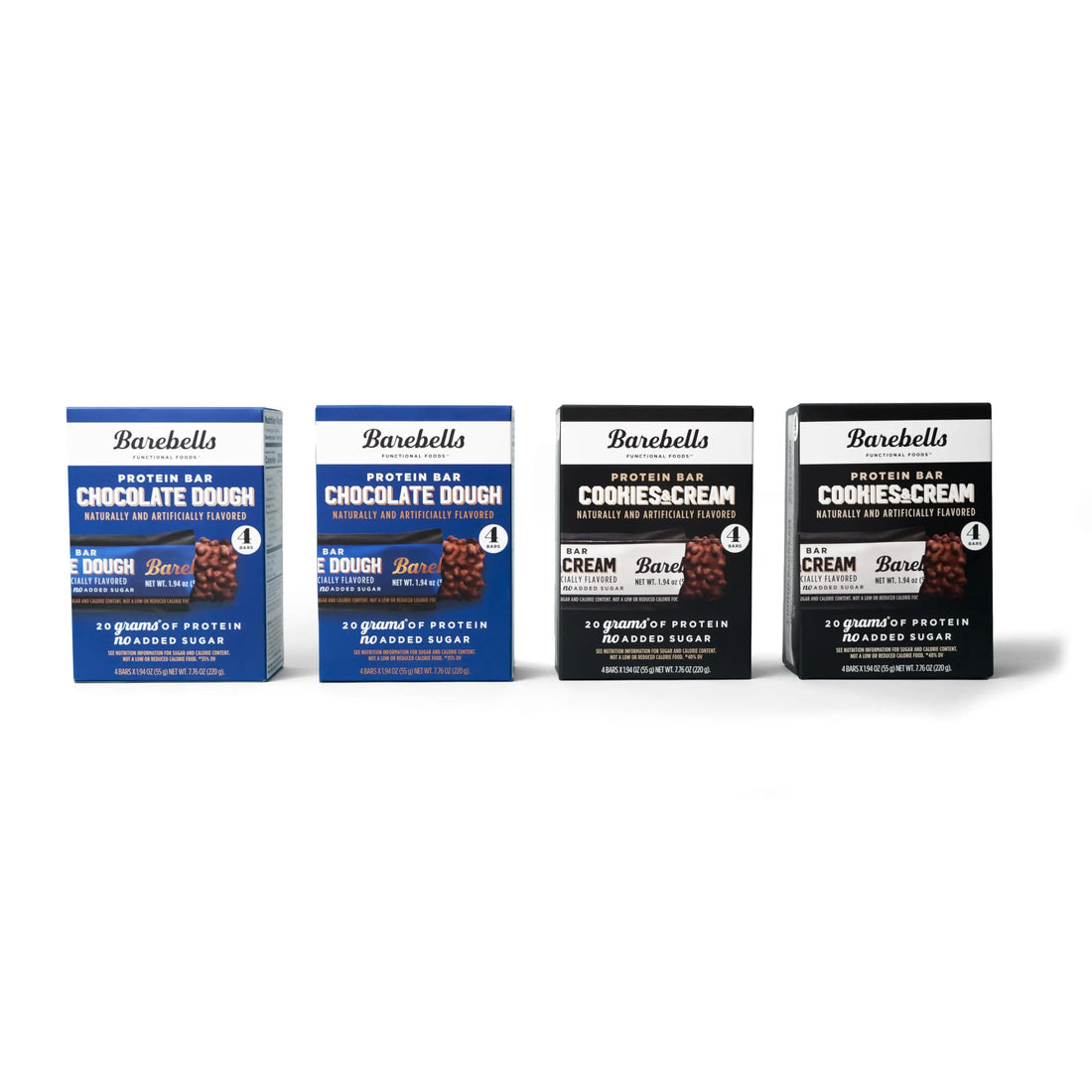 BAREBELLS Protein Bars Variety Value Pack - 16 Count, 1.9oz Bars - Protein Snacks BAREBELLS uk supplements