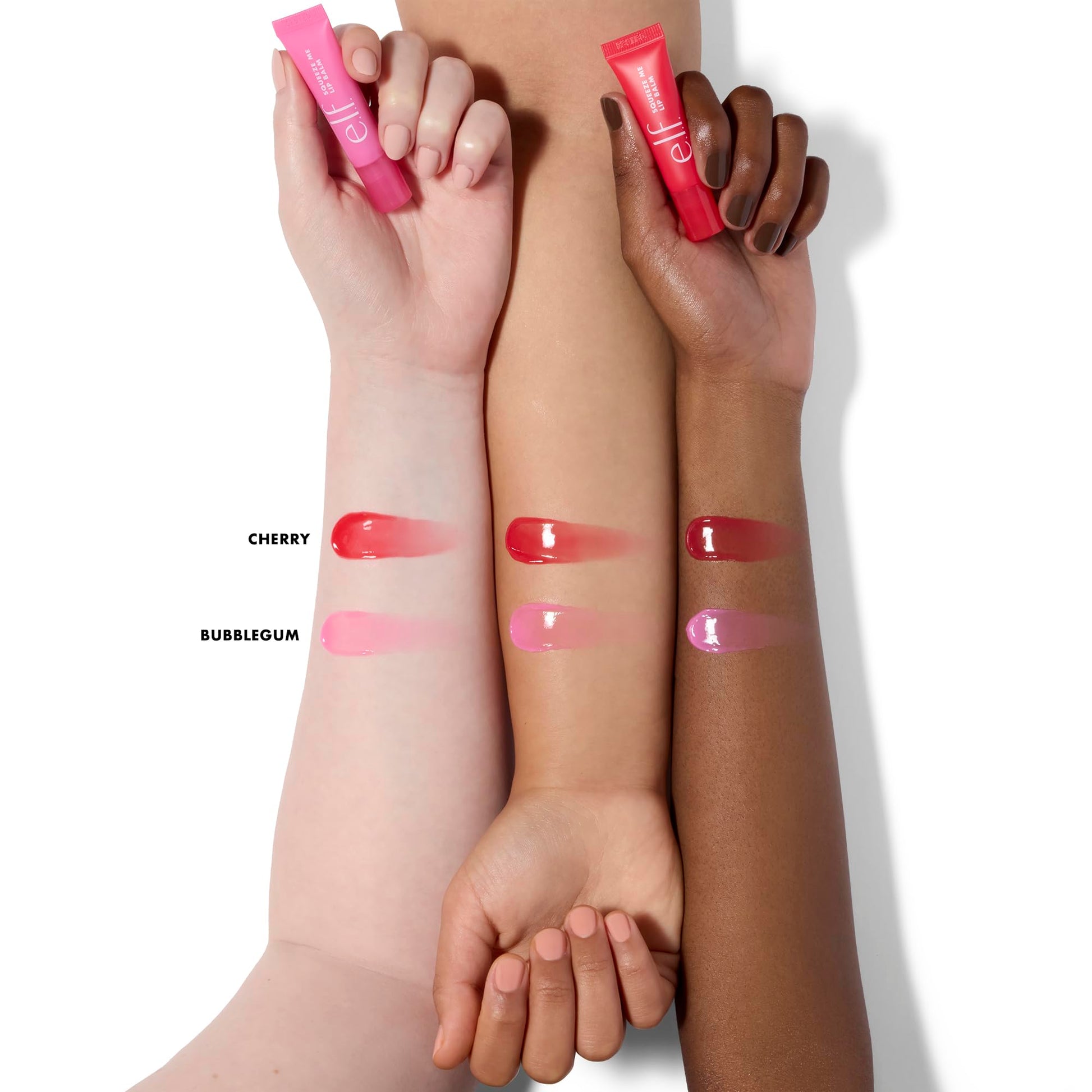 e.l.f. Squeeze Me More Lip Balm Duo, Moisturizing Balm For A Sheer Tint Of Color, Made With Hyaluronic Acid, Vegan & Cruelty-Free, Cherry & Bubblegum e.l.f. Au supplements