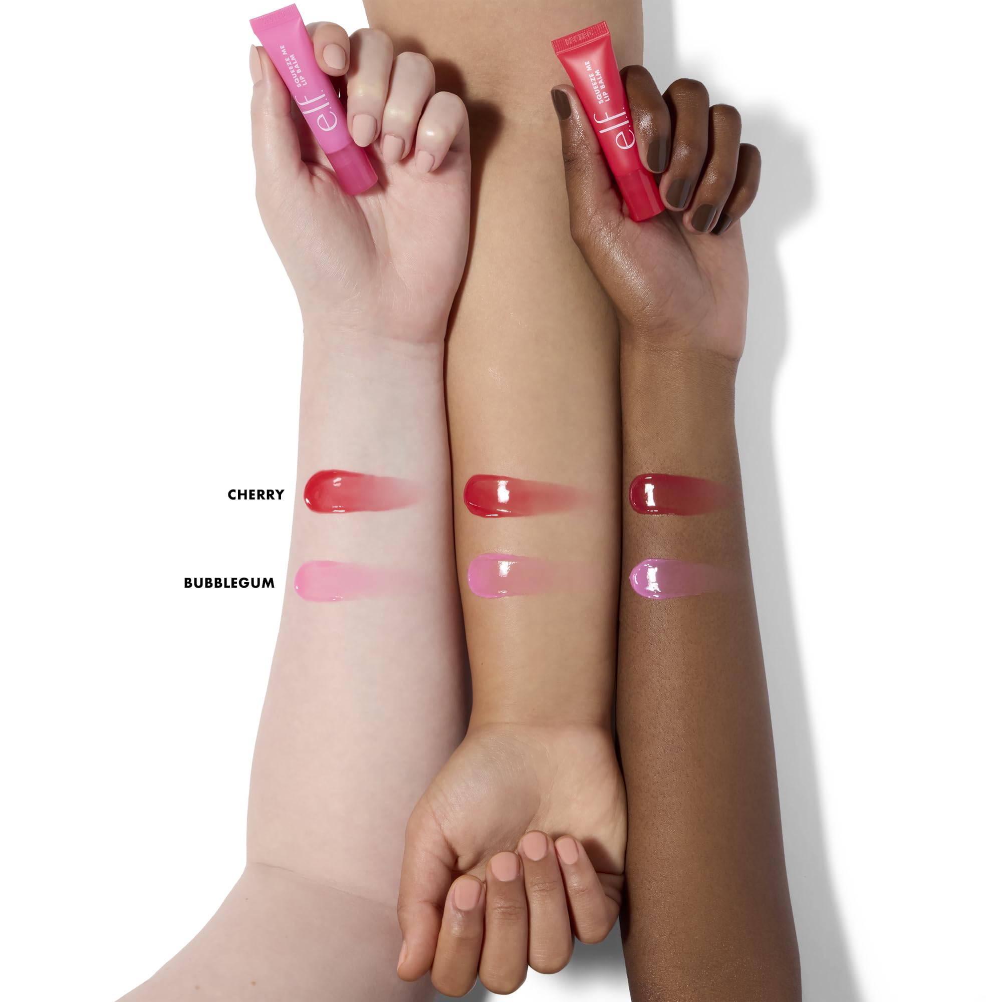 e.l.f. Squeeze Me More Lip Balm Duo, Moisturizing Balm For A Sheer Tint Of Color, Made With Hyaluronic Acid, Vegan & Cruelty-Free, Cherry & Bubblegum e.l.f. Au supplements