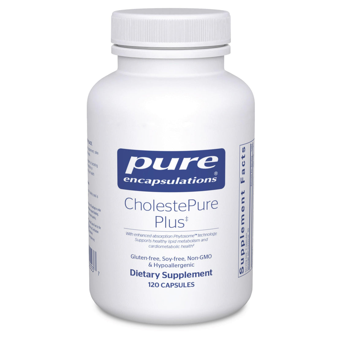 Pure Encapsulations CholestePure Plus 120's - Supports Lipid Metabolism & Heart Health* - Berberine Supplement - with Citrus Bergamot - Gluten Free & Non-GMO - 120 Capsules Pure Encapsulations Au supplements