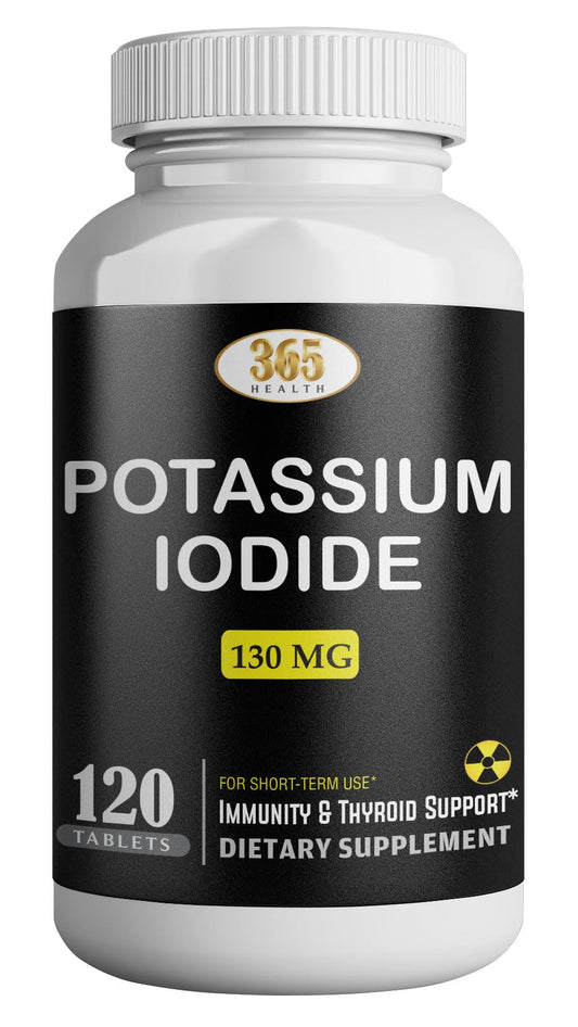 Potassium Iodide130 mg - KI Tablets- Potassium130 mg - USA Made Potassium Iodine Pills YODO Naciente HEALTH LFEUS supplements
