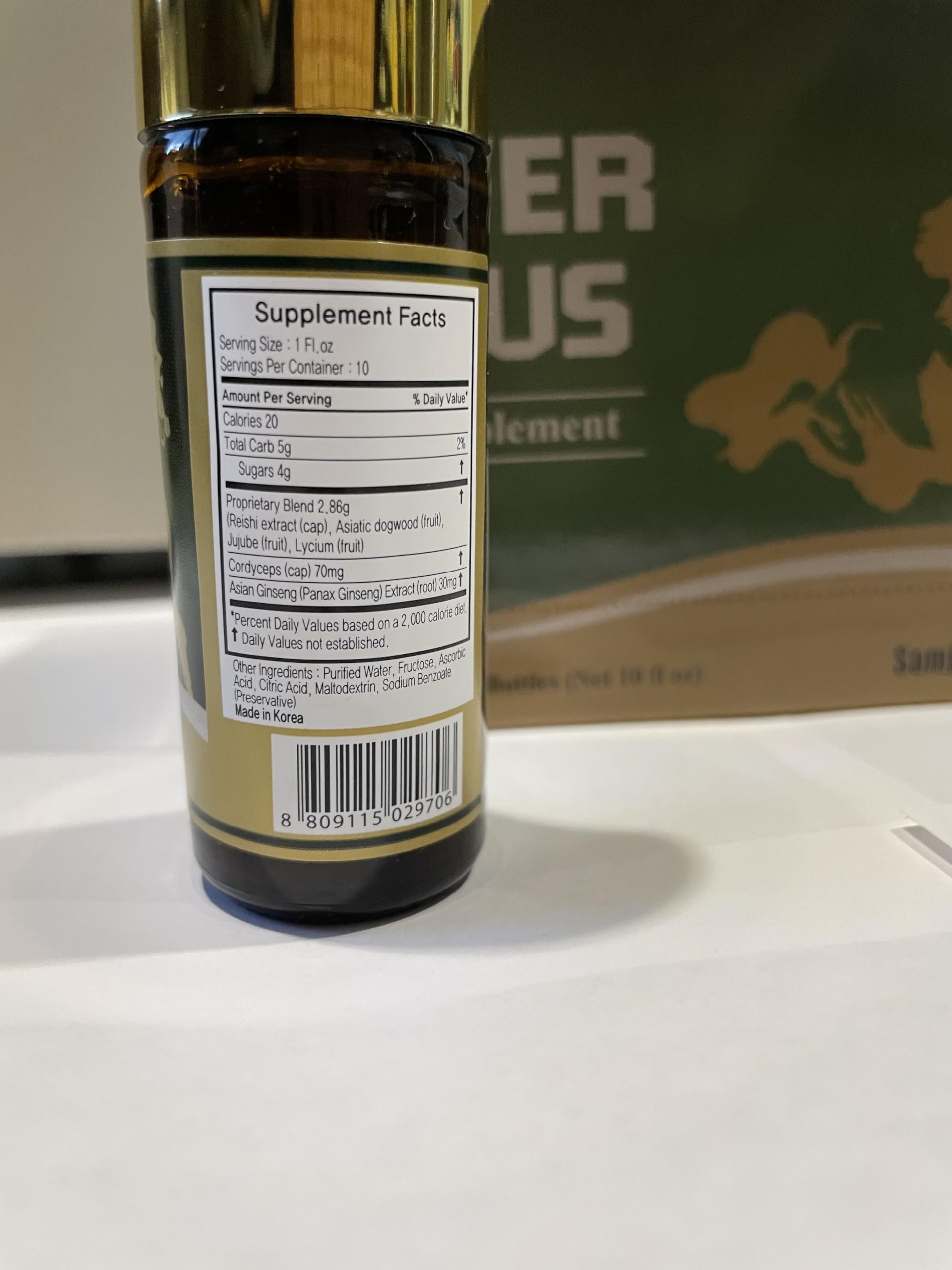 Skydia Power Plus - 10 Bottles Power-Plus Botanical Blend Liquid Supplement (1 FL OZ) Korean Ginseng Extract Ginseng Supplement Natural Men Tonic Ginseng Root Korean Red Ginseng Drops Skydia Au supplements