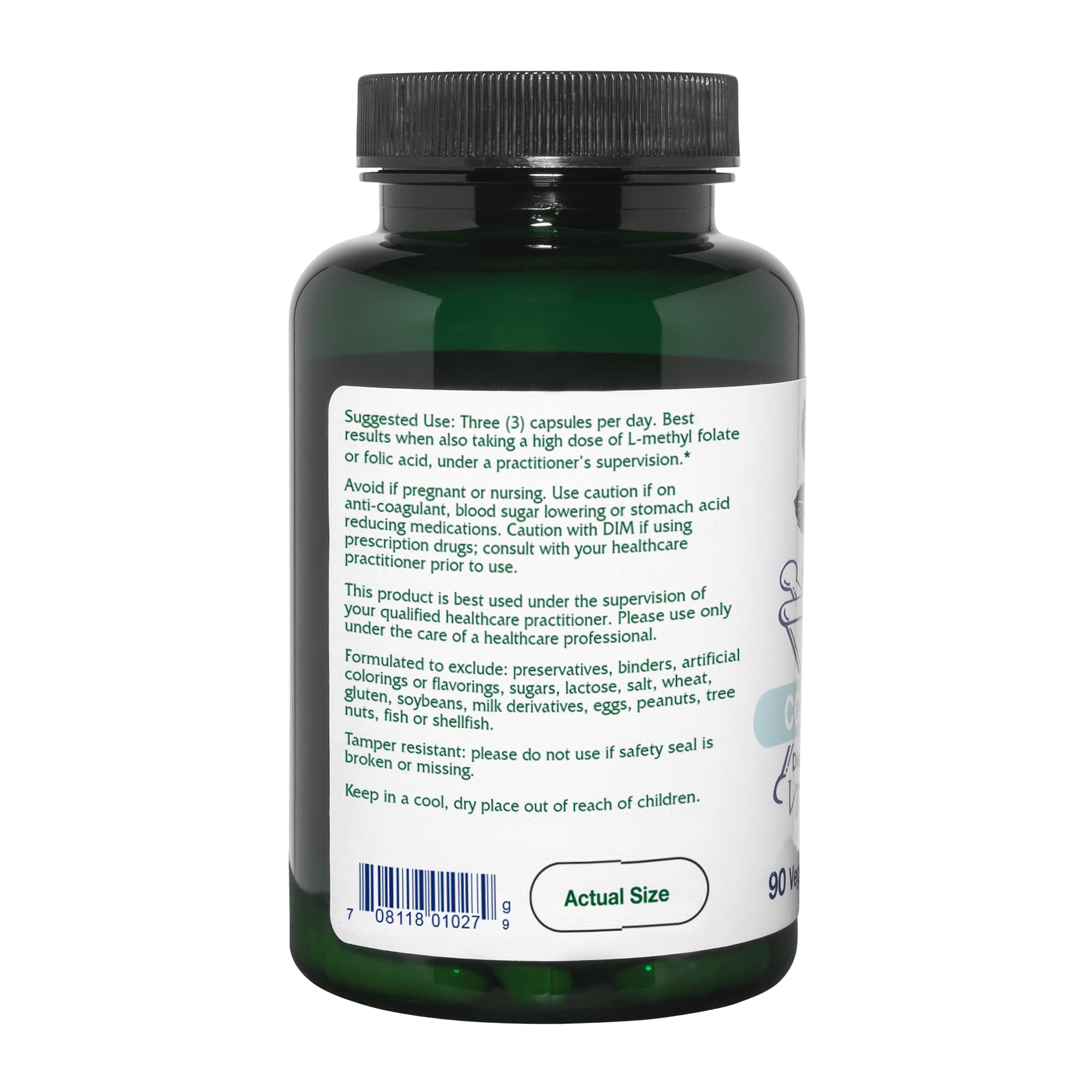 Vitanica CCDG Blend, Immune Support, DIM Supplement 200mg, Turkey Tail Mushroom, Turmeric, Green Tea, Vegan, 90 Capsules Vitanica Au supplements