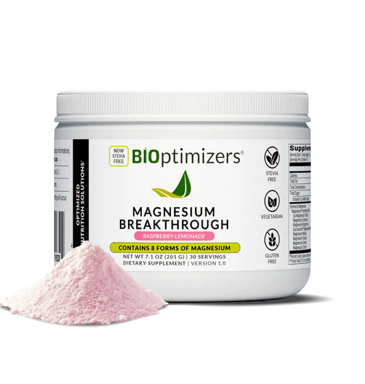 BIOptimizers Magnesium Breakthrough Drink - 8 Forms of Magnesium, Electrolytes, Sleep Health, Stress, Muscle Recovery, Heart Support | Glycinate, BIOptimizers