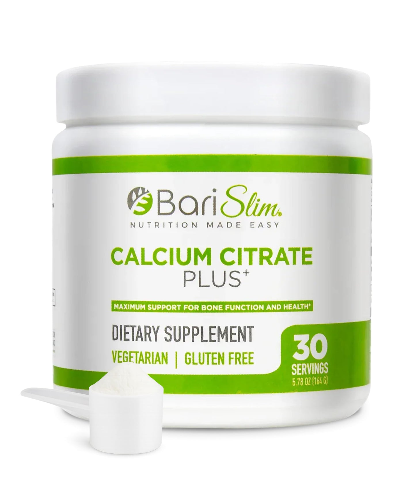 BariSlim Bariatric Calcium Citrate Plus Powder - Formulated for Patients After Weight Loss Surgery - Maximum Support for Bone Function and Health - Easy Digestion and Absorption | 600 mg (30 Servings) BariSlim buy supplements Au