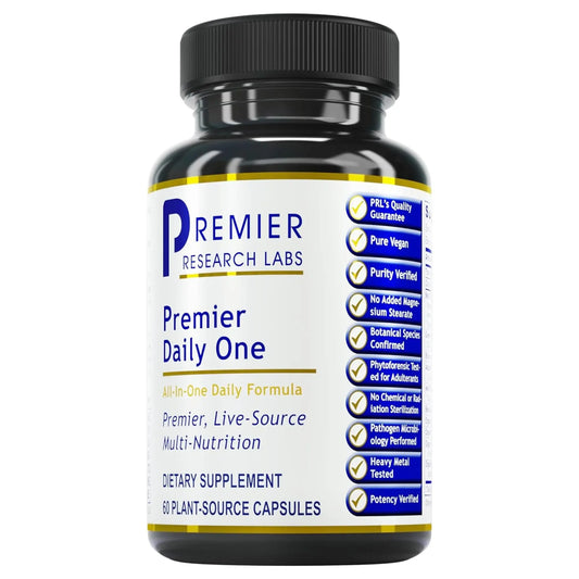 Premier Research Labs Premier Daily One - Super Greens, Vegetable Supplements for Adults with Cruciferous Veggies, Milk Thistle for Liver Support, Phytonutrients, Beta Glucan - 60 Vegetarian Capsules Premier Research LabsAU supplements
