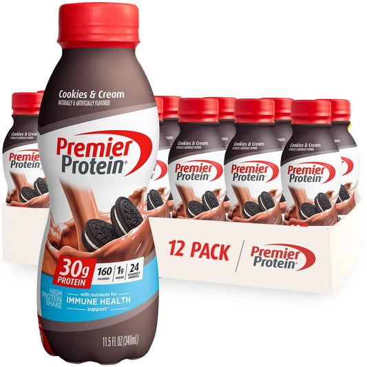 Premier Protein Shake, Cookies & Cream, 30g Protein, 1g Sugar, 24 Vitamins & Minerals Premier ProteinAU supplements