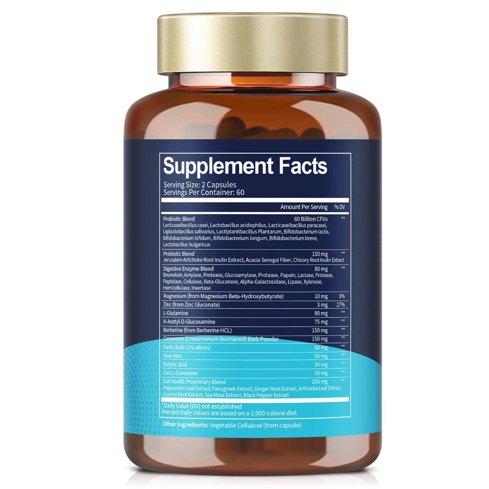 14-in-1 Gut Health with Probiotics, Prebiotics, Postbiotics & Digestive Enzymes for Women & Men, 60 Billion CFU Probiotics for Digestion, Strong Immunity, Skin, Complete Gut Health (120 Capsules) Totaria Au supplements