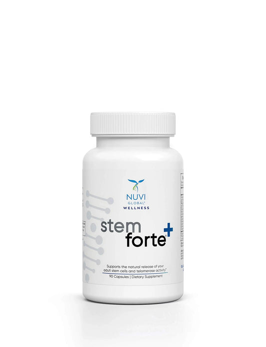 NuVi Global Stemforte Plus Stem Cell and Telomere Supplements – Cell Regeneration, Cell Growth & Telomere Support for Healthy Aging & Cellular Health – 90 Capsules for Men & Women NuVi GlobalAU supplements