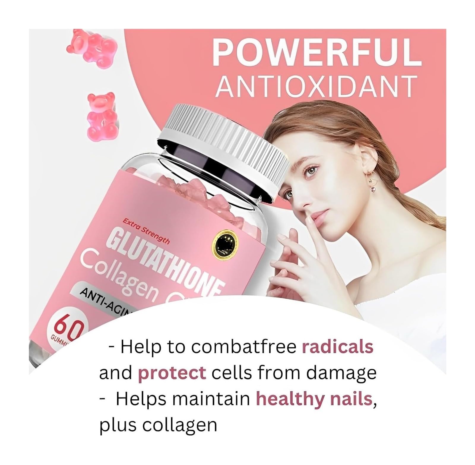 Glutathione Collagen Gummies, Glutathione Collagen Glow Gummies for Skin Care ECLAYA Au supplements