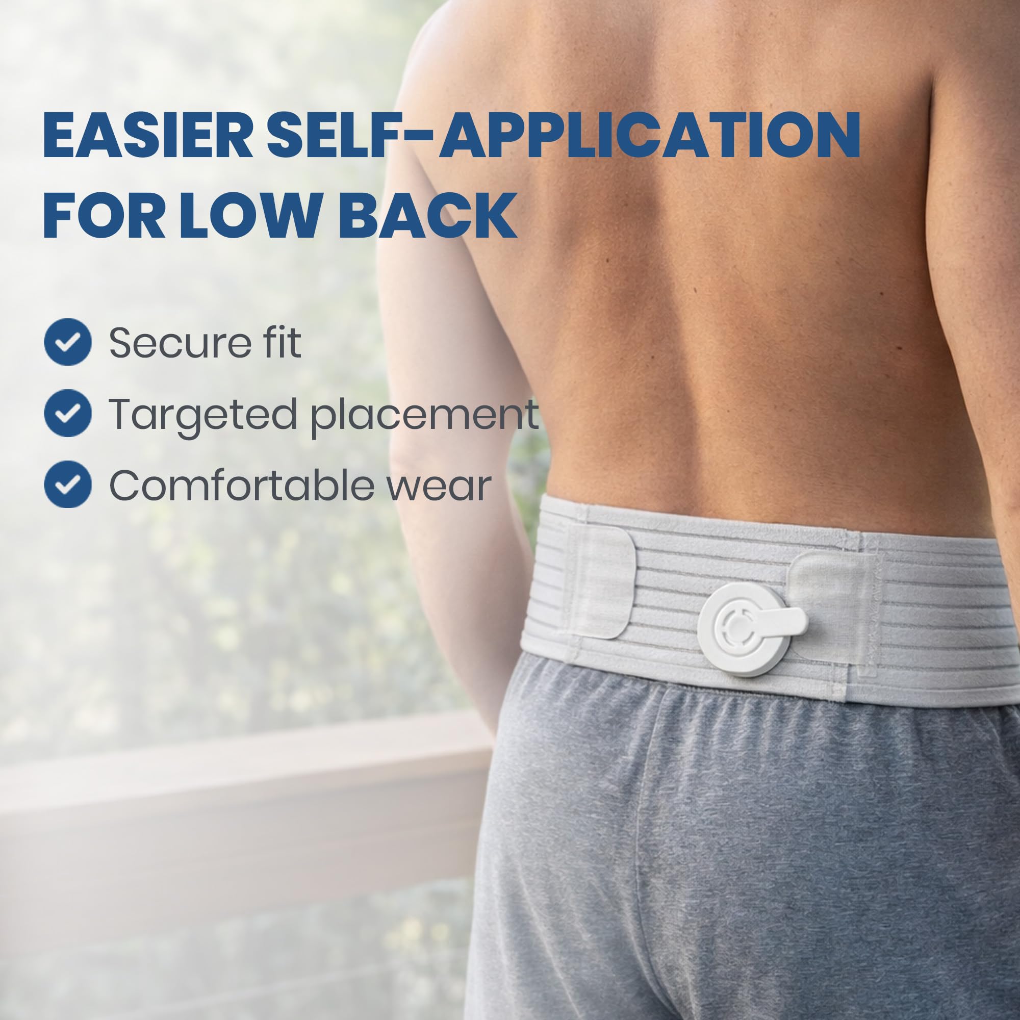 Mint Bucket ActiPatch Wearable Pain-Relief Device, Adjustable Back Wrap Kit for Lower Back, Secure Velcro Hold, Drug-Free Therapy Support, Device + Wrap Included Mint Bucket Brands Au supplements