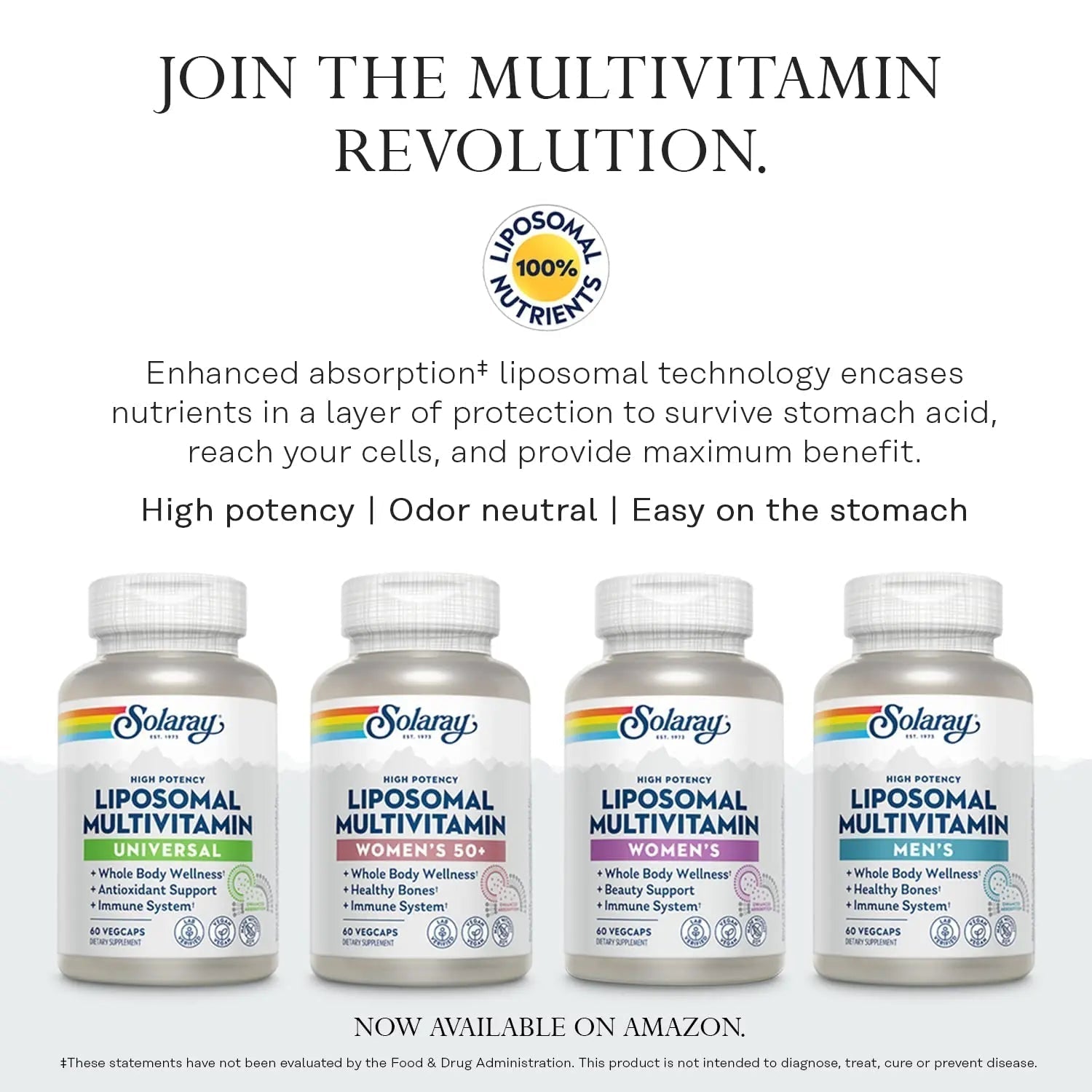 SOLARAY High Energy Multivitamin, No Iron, 1/Day, Timed-Release Formula, Whole Food & Herb Base 120 VegCaps SOLARAY Au supplements