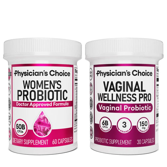 Physician's CHOICE Feminine Power Duo Bundle - Vaginal Probiotic 30ct + Womens Probiotic 60ct Physician's CHOICEAU supplements