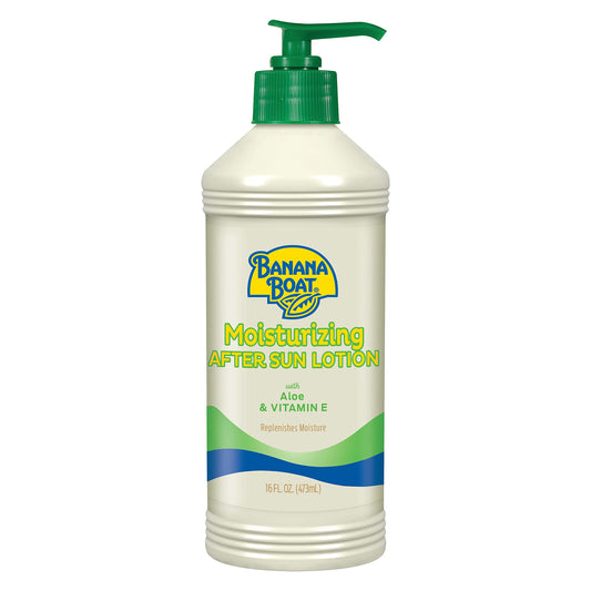 Banana Boat Moisturizing After Sun Lotion with Aloe and Vitamin E, 16Fl Oz, After Sun Care, Banana Boat After Sun Lotion, Sunburn Relief, 16Fl Oz Banana BoatNZ supplements