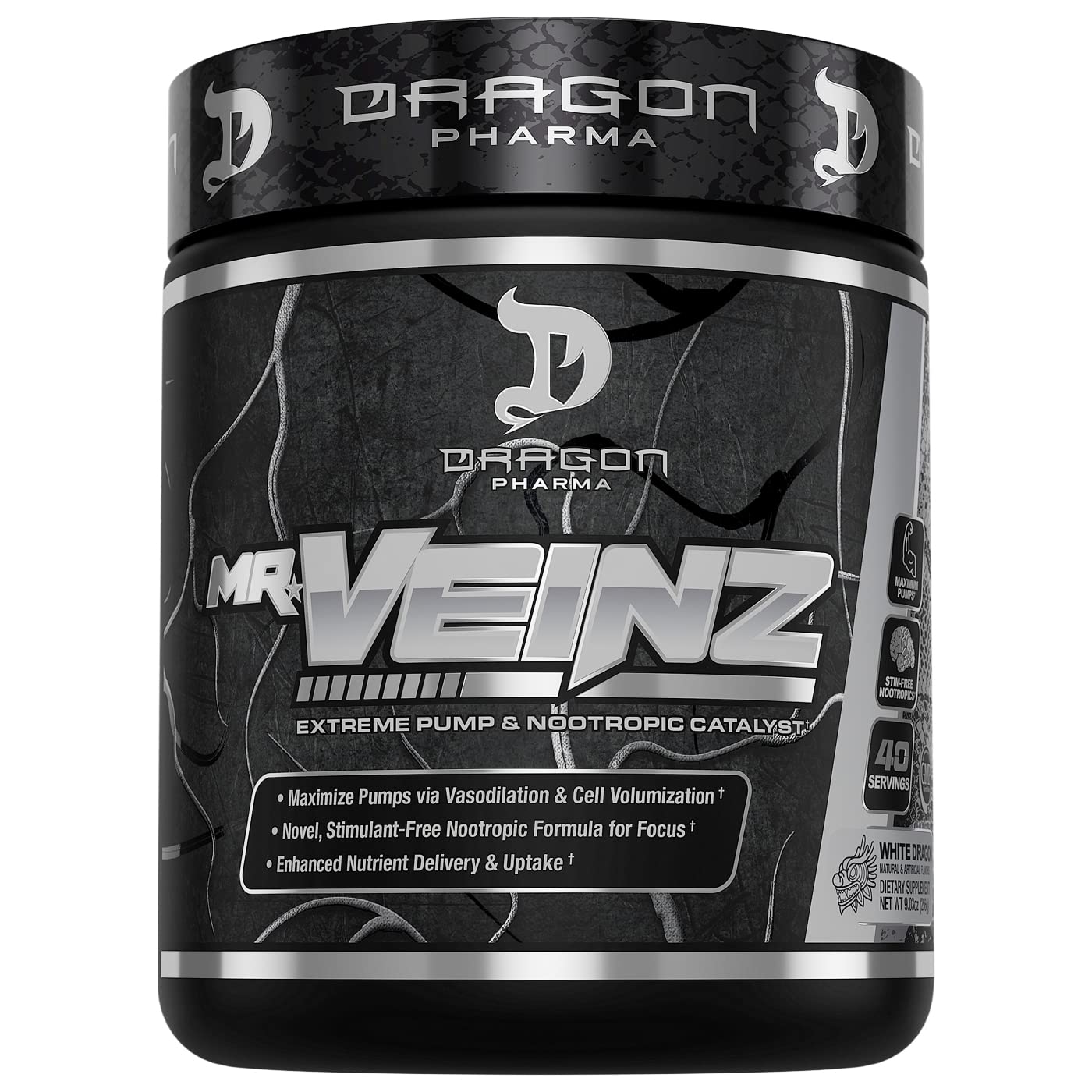 DRAGON PHARMA Mr. Veinz Stim Free Pre-Workout, Extreme Pump & Nootropic Catalyst DRAGON PHARMA Au supplements