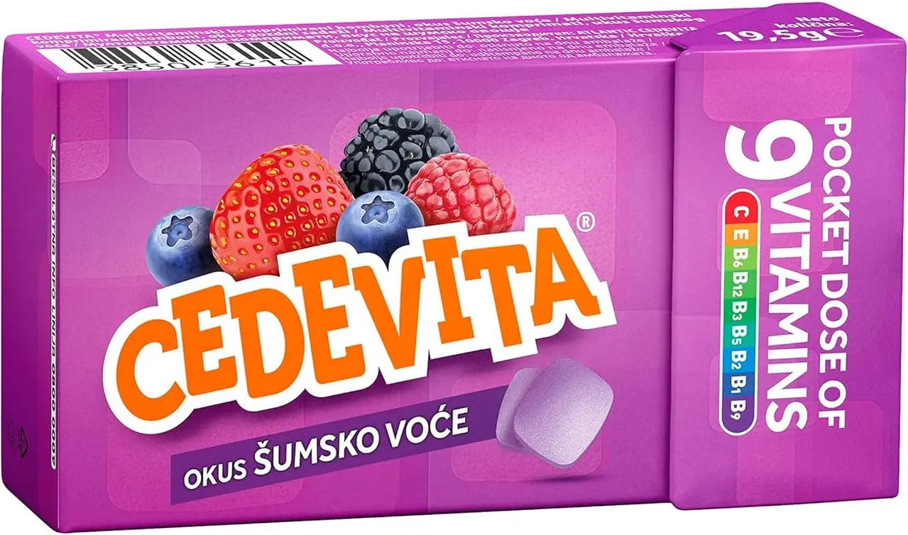 Cedevita Multivitamin Healthy and Sweet Candies - Pack of 8 (Forest Fruit) SORINA Au supplements