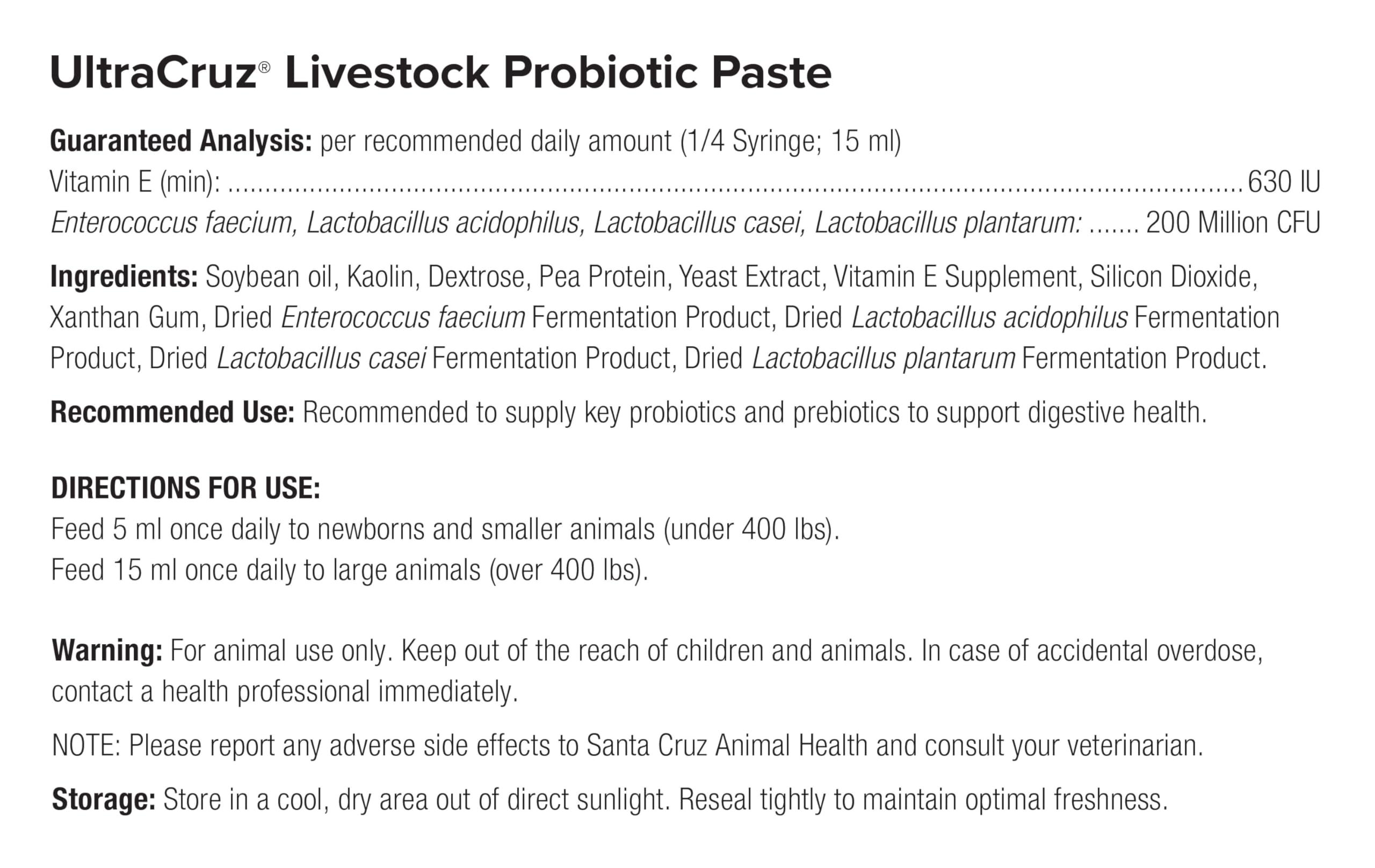 60 ml, Paste, 4 Day Supply UltraCruz Au supplements