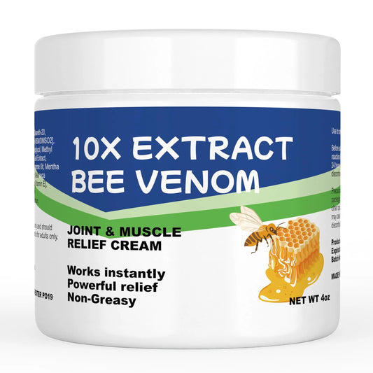 AEROMAXX Zealand Bee Venom Serum Treat Cream, Professional for Joint, Muscle, Bone, 24h Fast Release, Effective Soothing for Back, Neck, Hand, Foot, Knee, Muscle, Shoulder, Hip, Nerve, Vitamin B6 AEROMAXXAU supplements