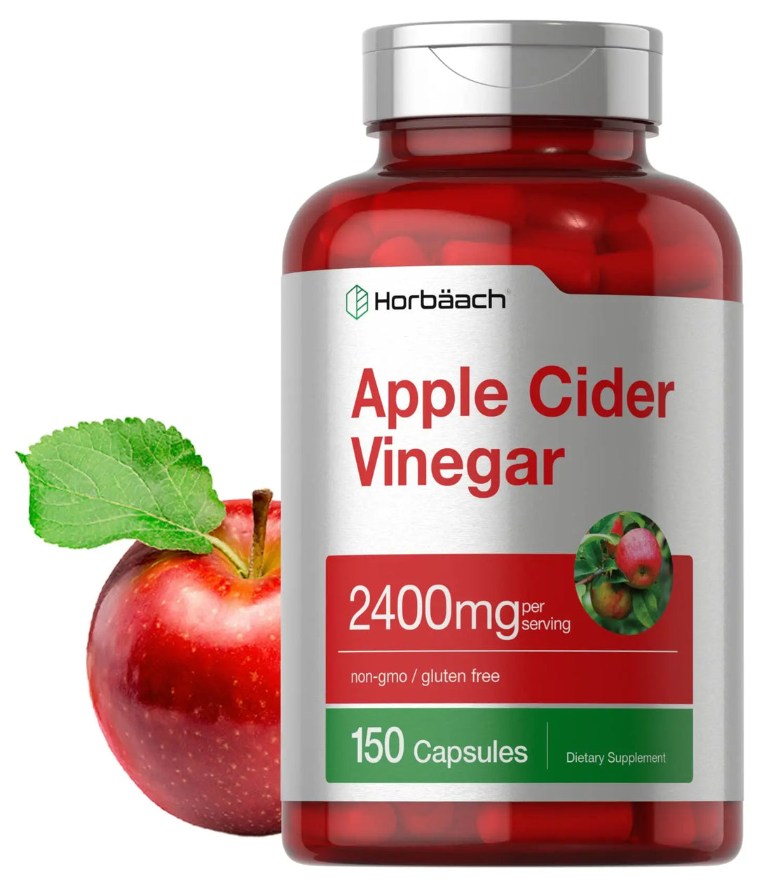 Horbäach Apple Cider Vinegar Capsules | 2400mg | 150 Count | Non-GMO, Gluten Free Supplement Horbäach uk supplements