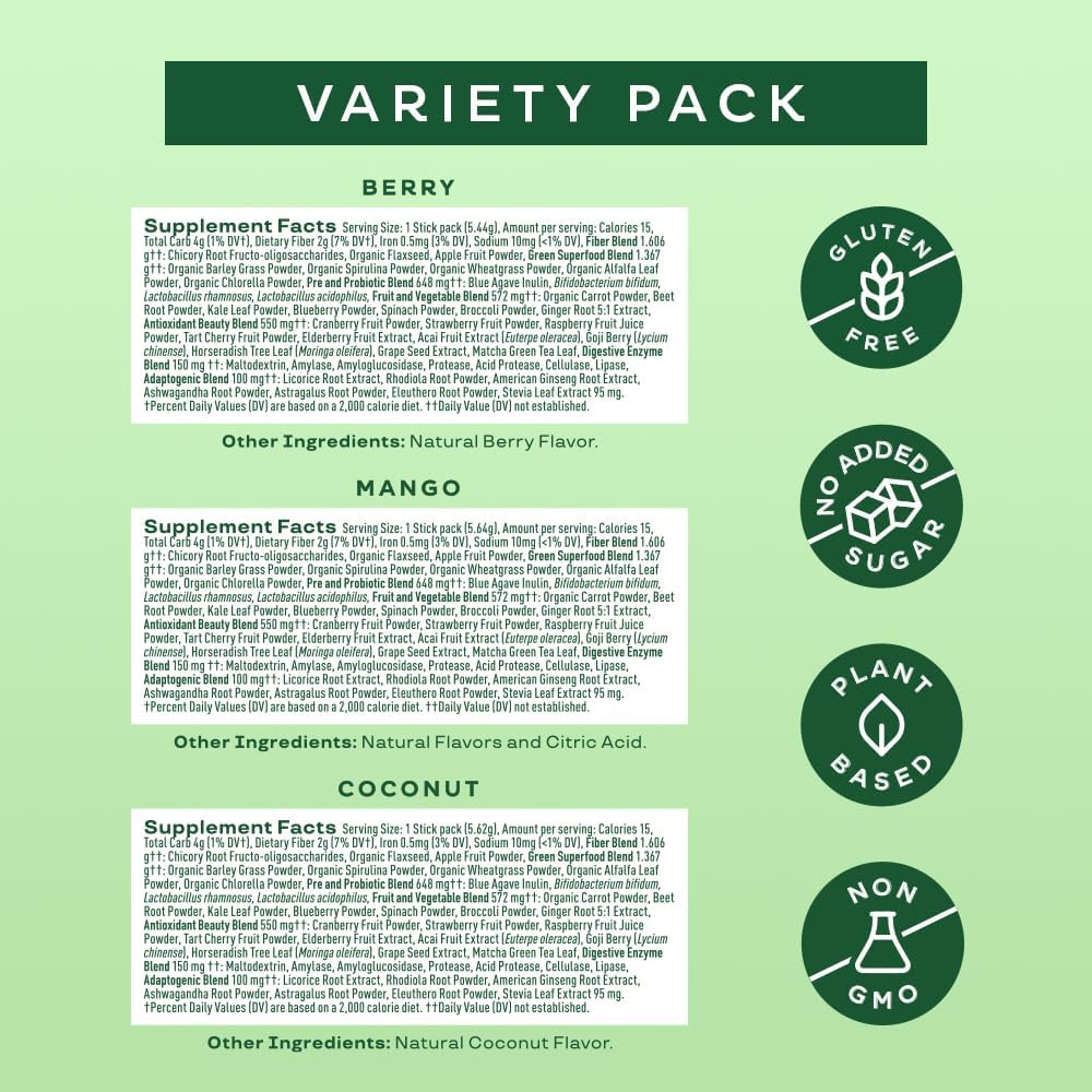 Bloom Nutrition Greens and Superfoods Powder Packets for Digestive Health, Greens Bloom Nutrition Au supplements