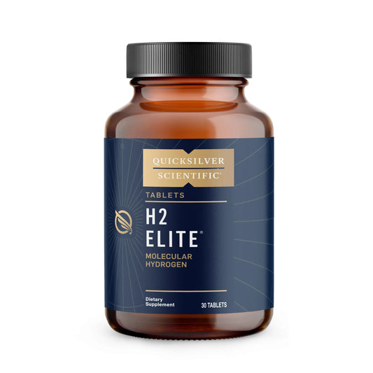 Quicksilver Scientific H2 Elite - Molecular Hydrogen for Energy + Metabolism Support, Water Tablets Perfect for Open Containers - Magnesium Malate Drink Additive (30 Molecular Hydrogen Tablets) Quicksilver ScientificAU supplements