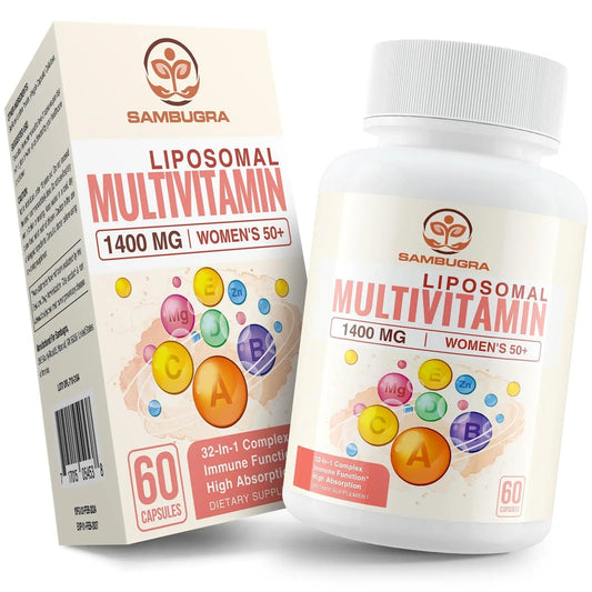 Sambugra Liposomal Multivitamin for Women 50+ - Women Daily Multivitamin with 32 Ingredients, CoQ10, Vitamins C, B, D, E SambugraUS supplements