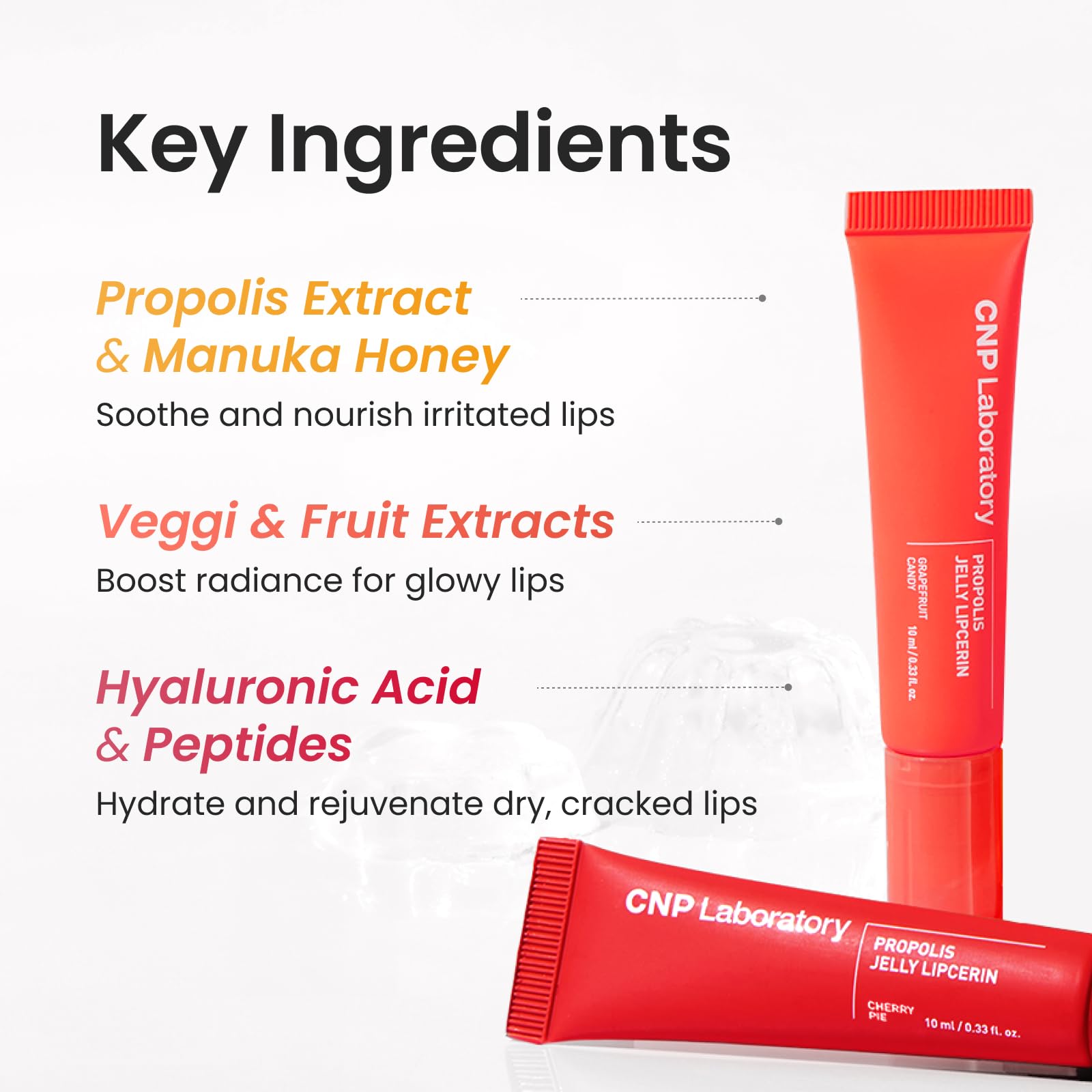 CNP Propolis Jelly Lipcerin™ - 01 Honey Cake, Hydrating Lip Balm & Gloss with Manuka Honey + Hyaluronic Acid, Stocking Stuffers, Gifts for Women, 0.3 fl.oz. CNP Au supplements