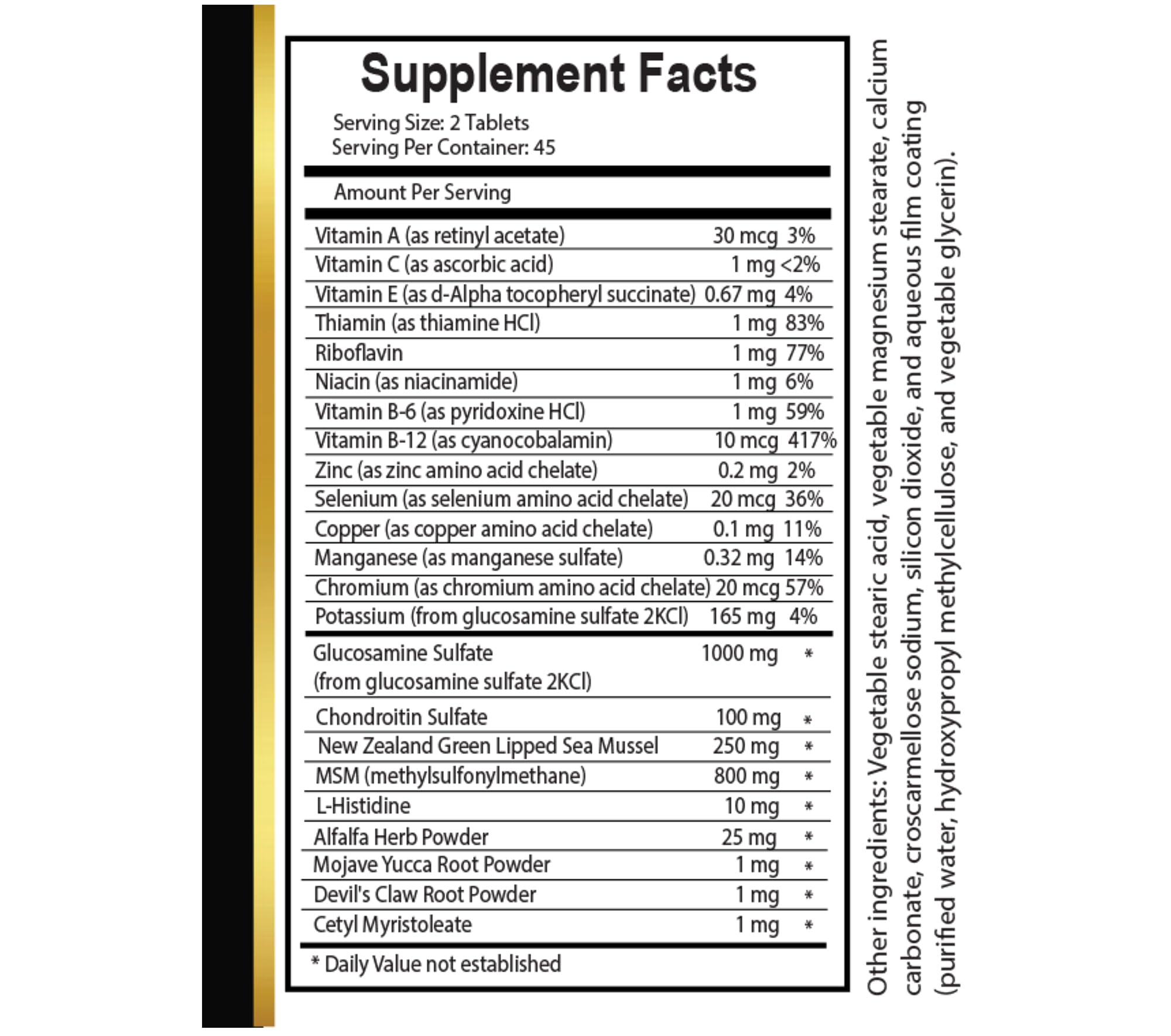 Joint Matrix PRO Natural Complex - Joint Support Supplement for Women, Support Joint Function and Mobility - 1 Bottle 90 Tablets OLANTA TRADE SOLUTION Au supplements