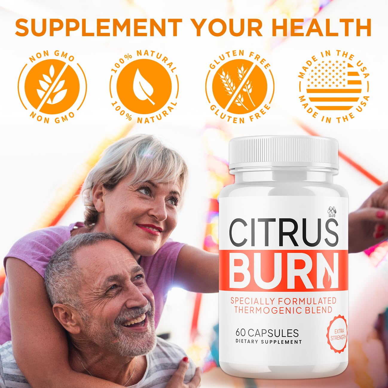 (2 Pack) Citrus Burn Capsules, Official CitrusBurn Pills with All Natural Ingredients, Advanced Citrus Burn for Optimal Health & Wellness Support with Premium Vitamins for Women & Men (120 Capsules) MJOAu supplements