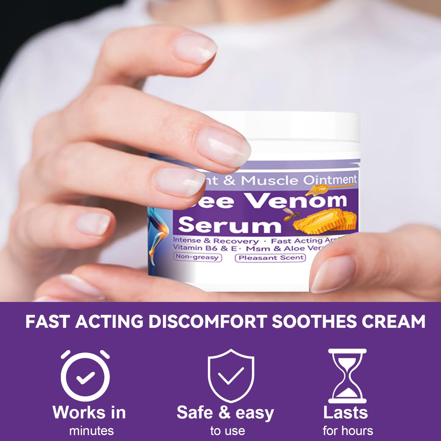 Cedonivor Bee Venom Joint Cream, Joint & Muscle Soothing, Bee Venom Cream for Back, Knee, Hands, Neck, Feet Cedonivor Au supplements