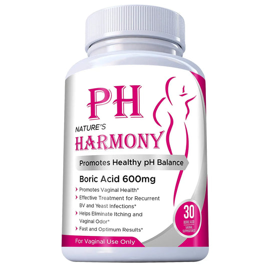 PURE PLANT HOME Boric Acid Suppositories Nature's Harmony 30 Count 600 mg 100% Pure Made in USA N'moreAU supplements