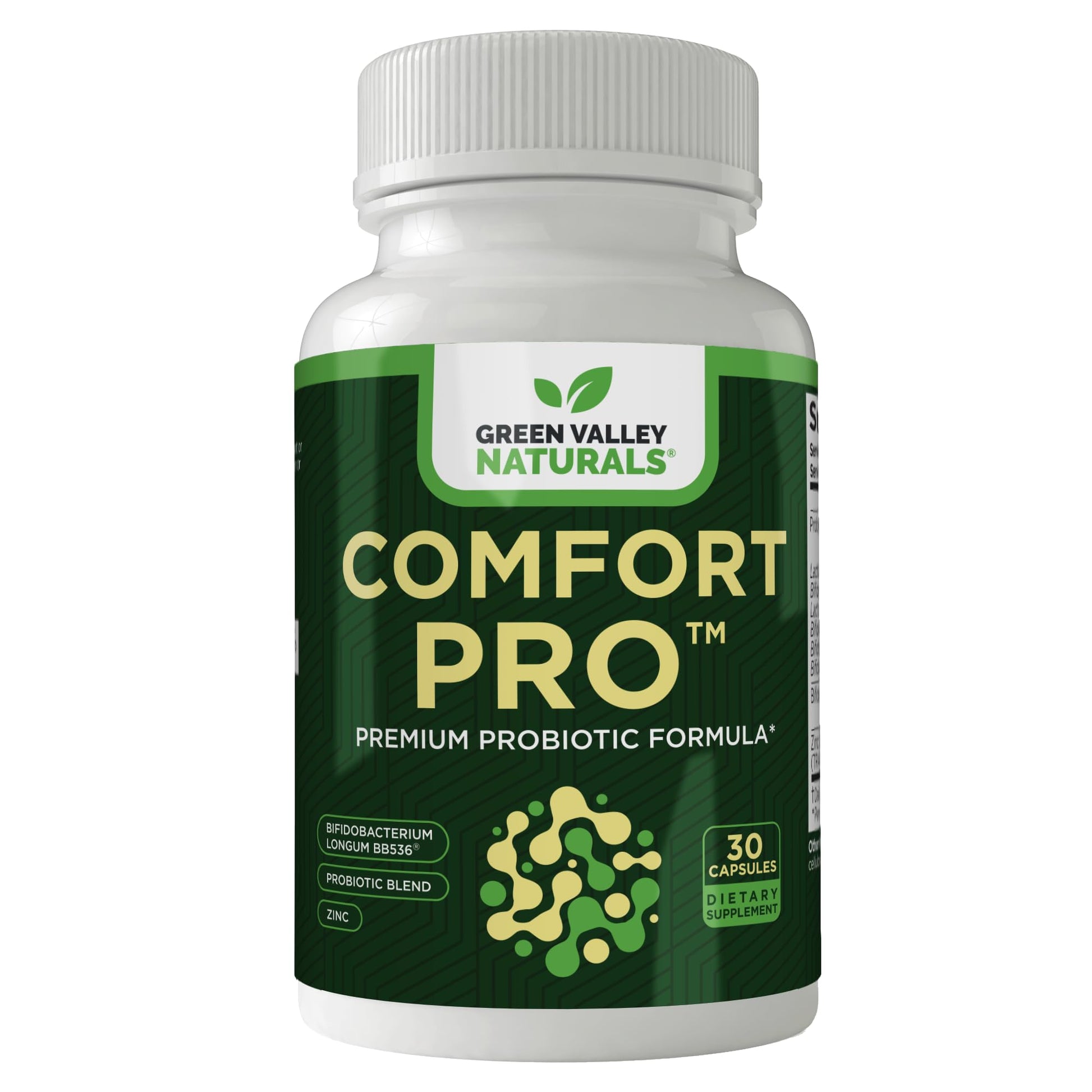 ComfortPro™ Daily Probiotics for Digestive Health | Constipation Relief & Bloating Support for Women & Men | Gut Cleanse with Zinc | Helps Reduce Gas & Promotes Digestive Regularity | Valley Formula GREEN VALLEY NATURALS Au supplements