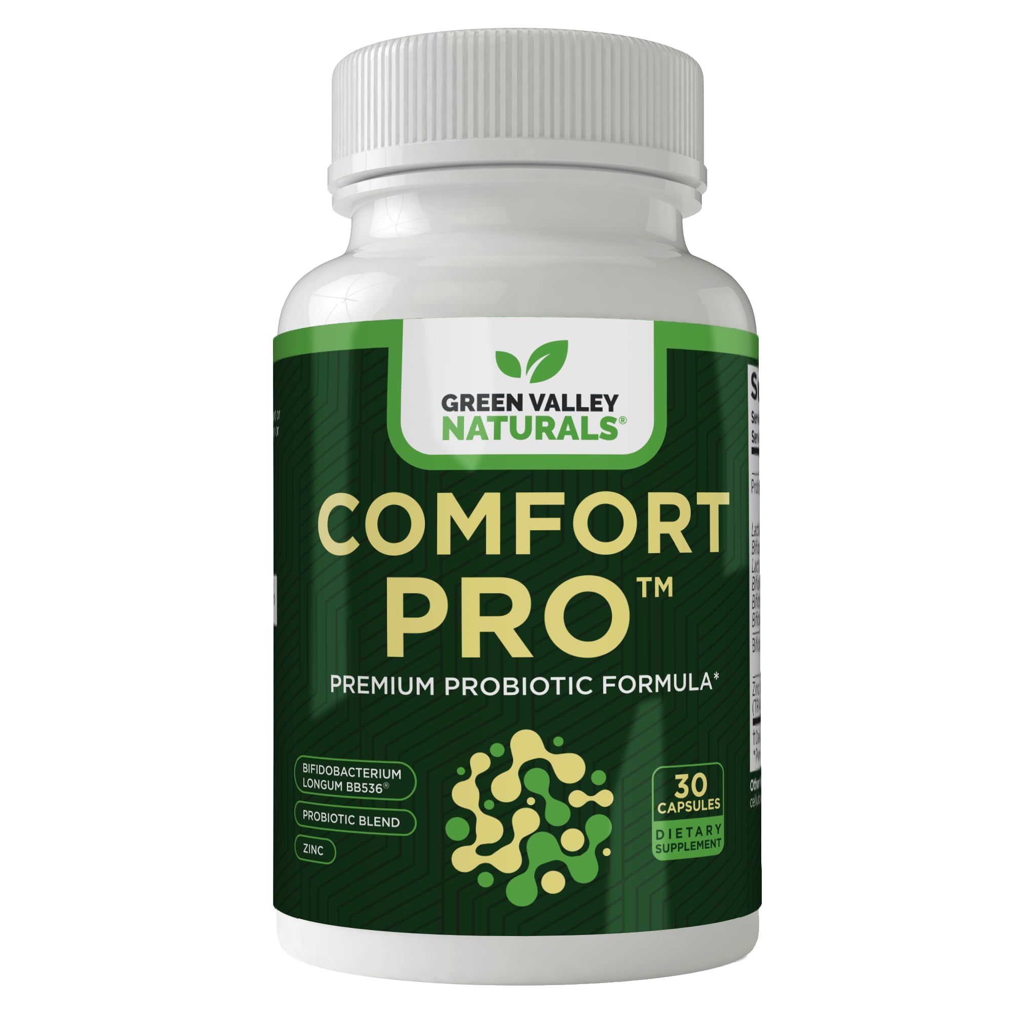 ComfortPro™ Daily Probiotics for Digestive Health | Constipation Relief & Bloating Support for Women & Men | Gut Cleanse with Zinc | Helps Reduce Gas & Promotes Digestive Regularity | Valley Formula GREEN VALLEY NATURALS Au supplements