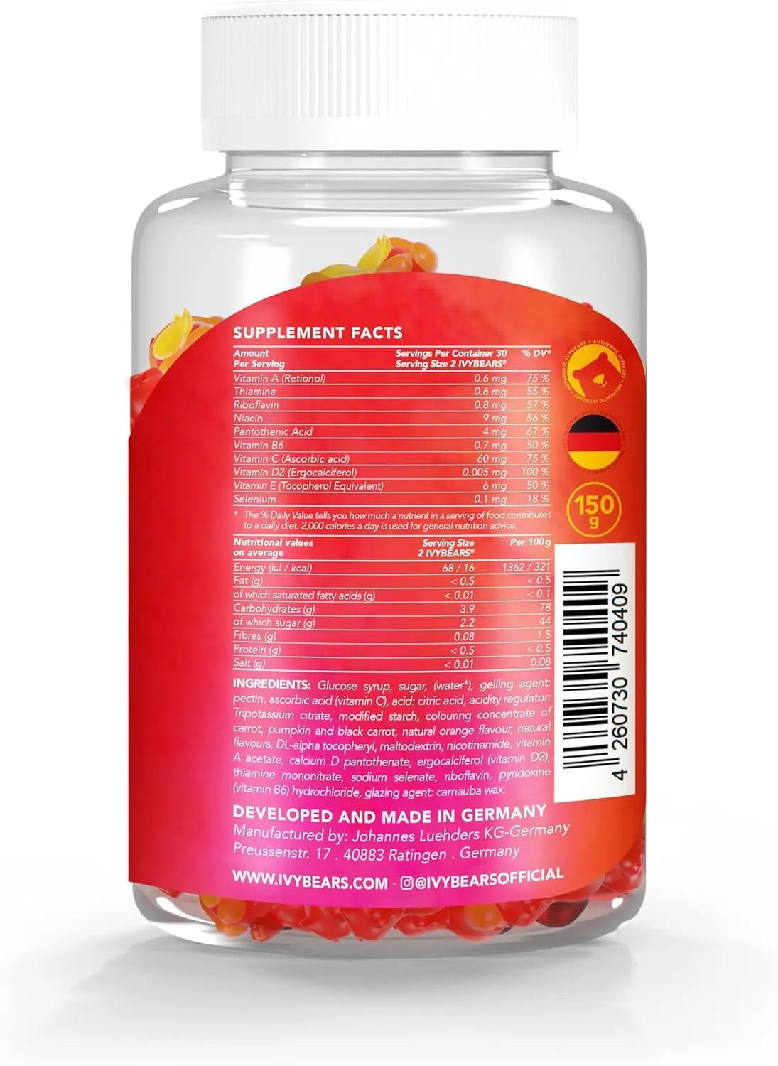 IvyBears® Superpower Kids - Multivitamin Gummies for Immune Support - Strengthen Children's Immune Systems with Vitamins C, D2, B6, A IvyBears Au supplements