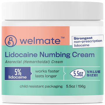 WELMATE 5% Lidocaine Hemorrhoid Relief Cream, Maximum Strength Anorectal Cream, 5.5 oz WELMATE Au supplements
