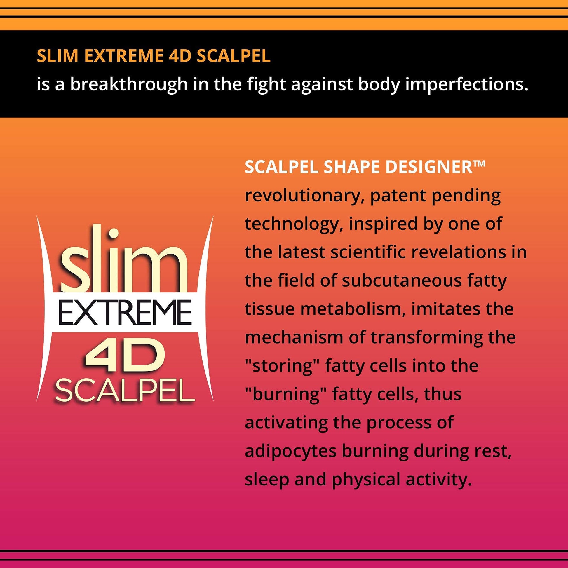 Slim Extreme 4D Scalpel Super Concentrated Serum Reducing Fatty Tissue Eveline Cosmetics Au supplements