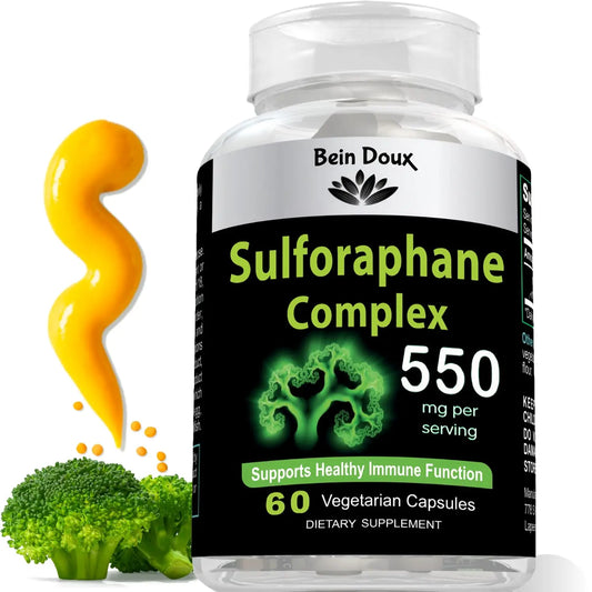 550mg Sulforaphane Supplement with Glucoraphanin and Myrosinase | Broccoli Supplemen BEIN DOUXAU supplements