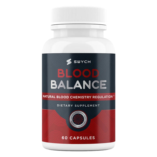 Blood Balance Supplement for Healthy Blood Support, Circulation, Metabolism & Vitality | Energy Formula with Premium Ingredients | Holistic Products to Support Cardiovascular Function – 60 Capsules SWYCHAu supplements