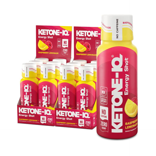 Ketone-IQ No Caffeine Performance Energy Shots – Ketone Fuel for Focus & Endurance, Metabolism Support, 10g Ketones, 12 Pack (Raspberry Lemonade) Ketone-IQAU supplements