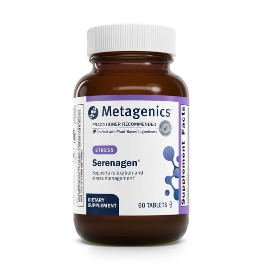 Metagenics Serenagen Supplement - Herbal Stress Management with Asian Ginseng & Chinese Herbs - Supports Calm, Focus, Energy & Sleep* - Non-GMO, Gluten-Free, Vegetarian - 60 Tablets MetagenicsAU supplements