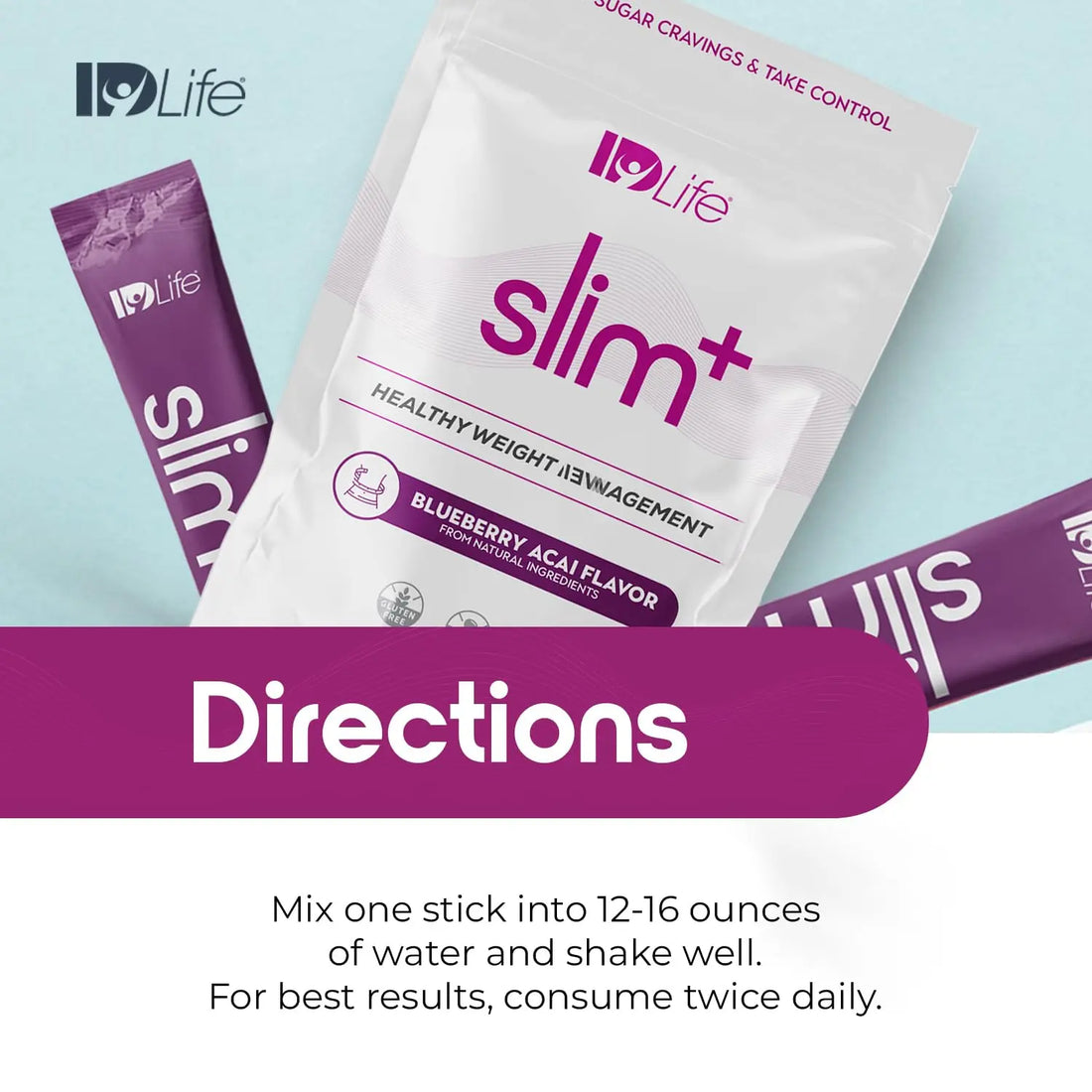 IDLife Slim+ - Weight Management Supplement - Easy to Prepare Delicious Blueberry Acai IDLife uk supplements