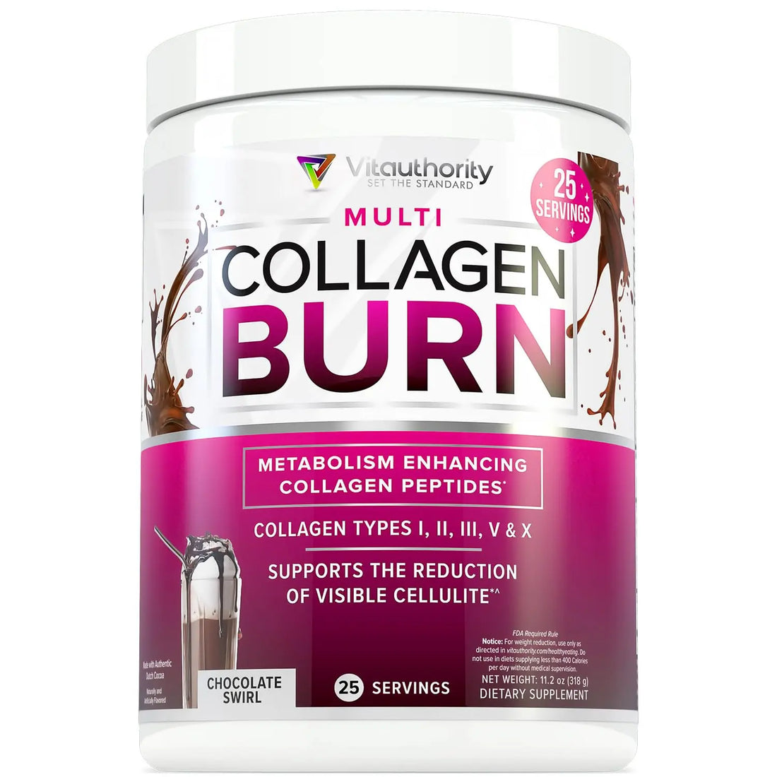 Hydrolyzed Collagen Powder for Weight Loss - Collagen Burn Ultimate Beauty Complex Vitauthority uk supplements