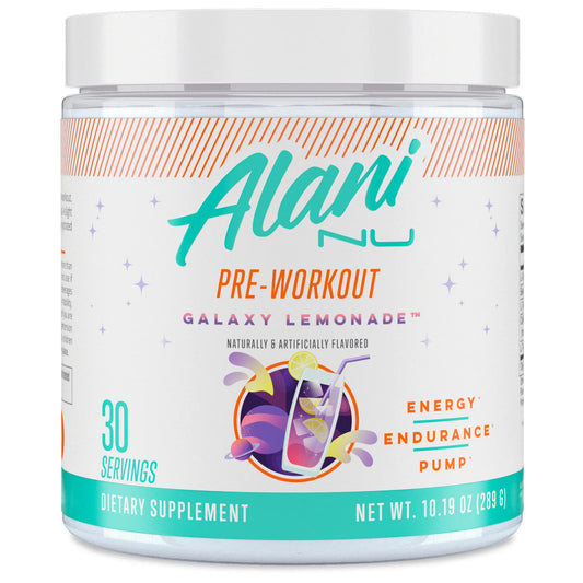 Alani Nu Pre Workout Powder GLAXAY Lemonade, Amino Energy Boost, Endurance Supplement, Sugar Free, 200mg Caffeine, L-Theanine, Beta-Alanine, L-Citrulline, 30 Servings Alani NuUS supplements