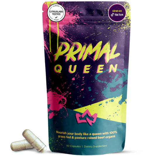 Primal Queen Female-Optimized Beef Organ Superfood Supplement (Beef Liver, Kidney, Heart, & 3 More) - 100% Grass Fed, Pasture Raised - 3rd Party & Clinically Tested Primal QueenAU supplements