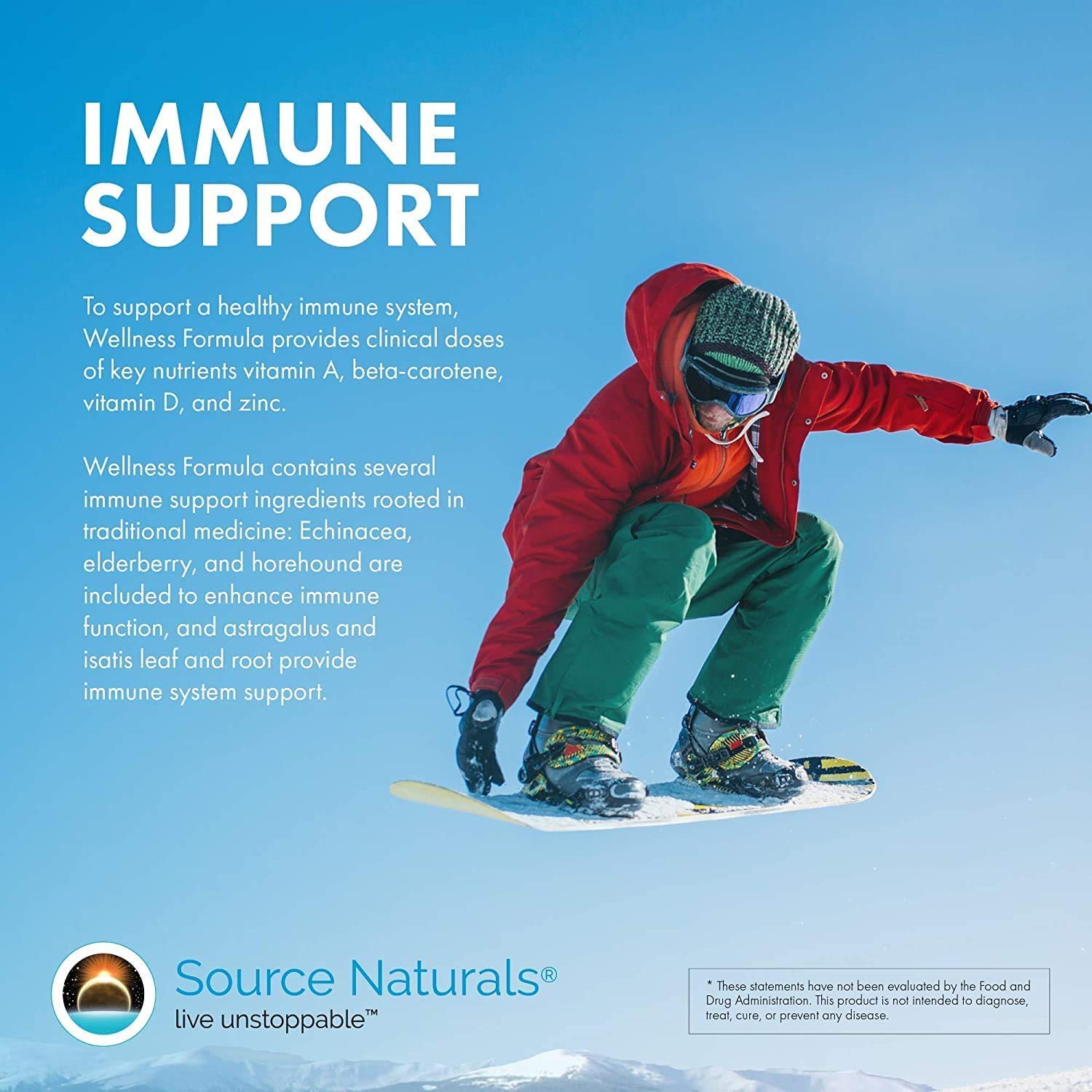 Source Naturals Wellness Formula Bio-Aligned Vitamins & Herbal Defense - Immune System Support Supplement & Immunity Booster - 45 Tablets Source Naturals Au supplements